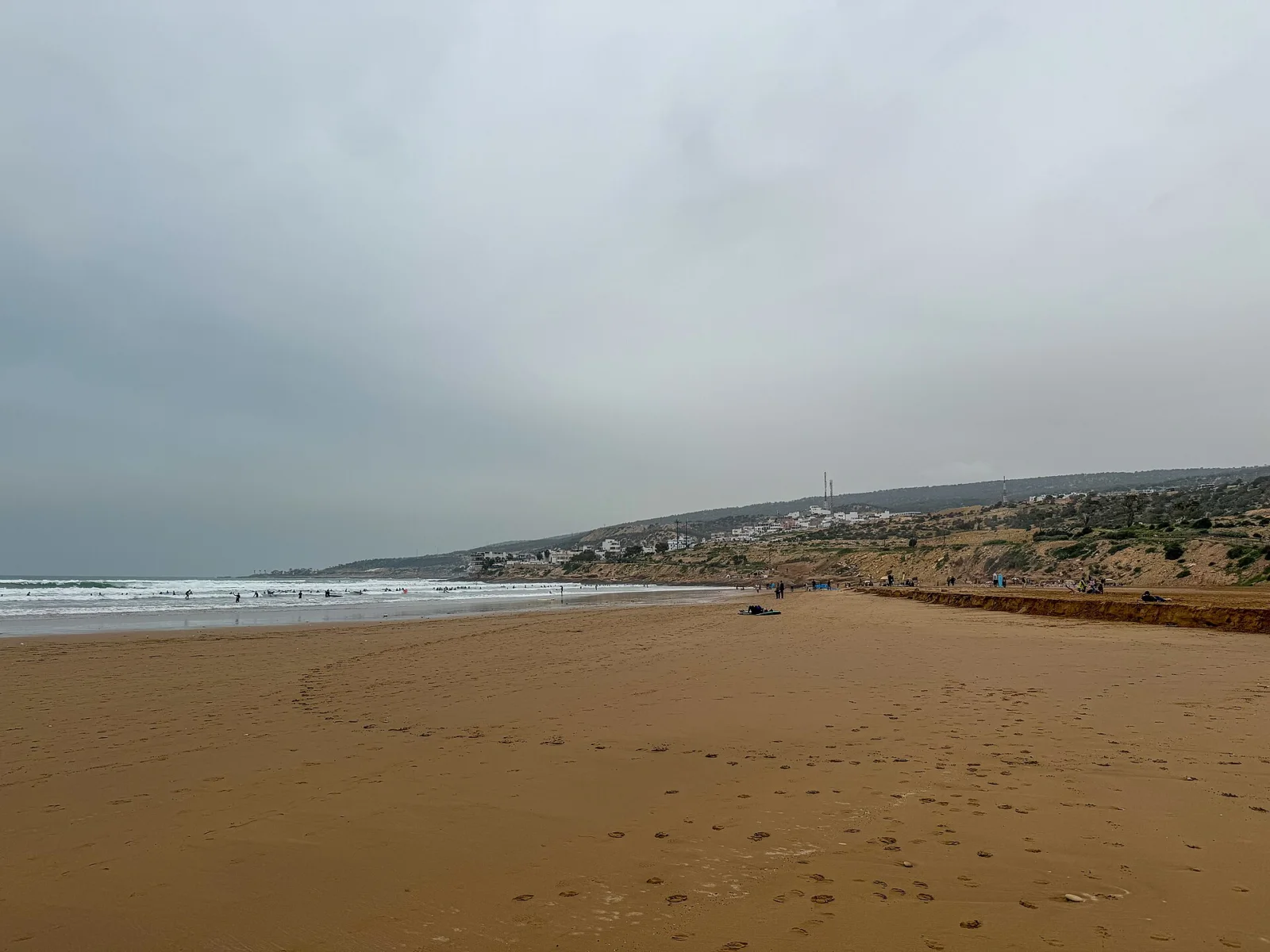 Taghazout beach and village near Agadir